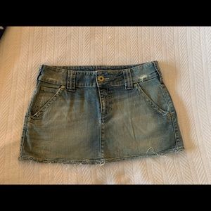 Old Navy Ultra Low Waist Jean Skirt